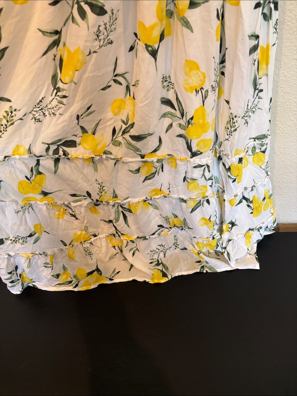 torrid 1X White Lemon-Print Midi Dress - Picture 4 of 7
